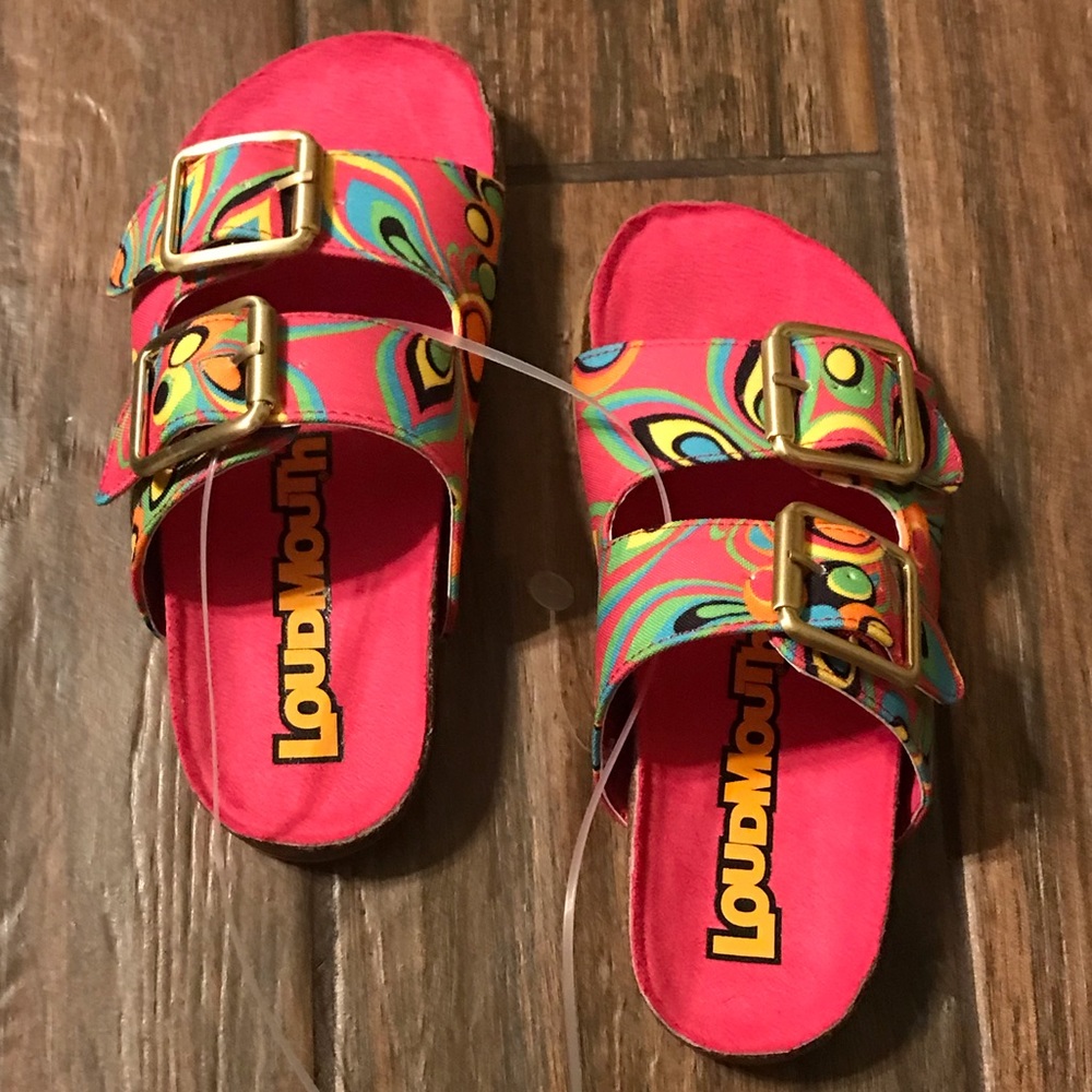 👟 NWOT Loudmouth brand girl’s slide on sandal